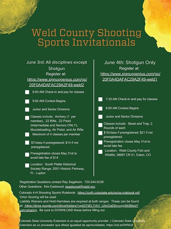 Weld County Invitionals Flyer