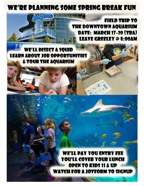Aquarium Field Trip Flyer